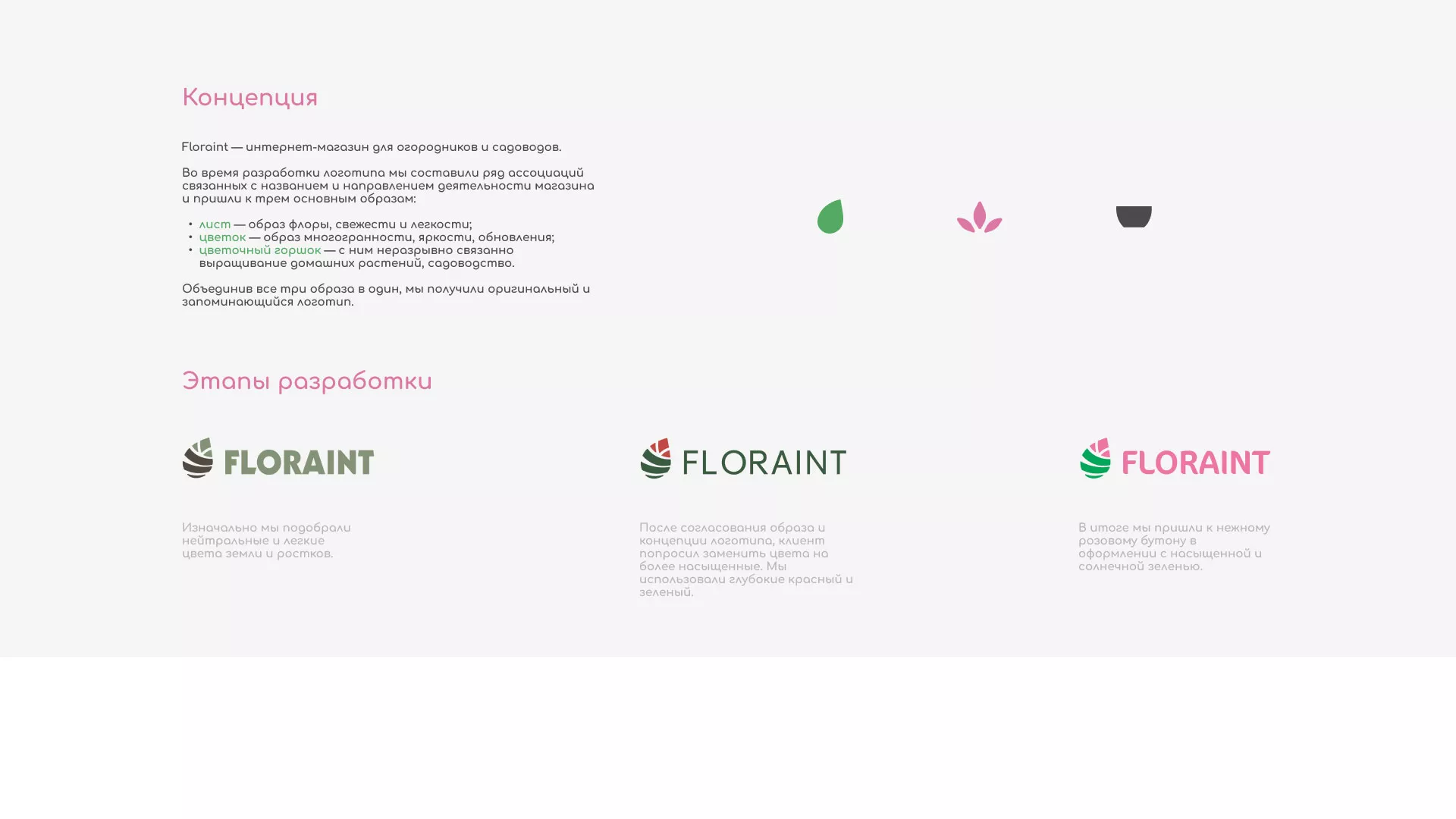 Создание логотипа и интернет-магазина «FLORAINT» в Серафимовиче